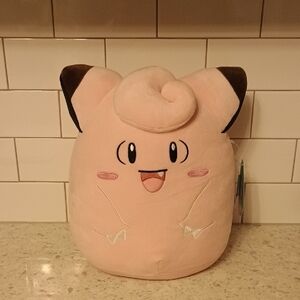 NWT Pokemon Squishmallow- Pink Clefairy Plush